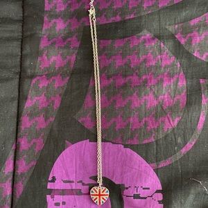 British flag locket style necklace